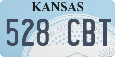 KS license plate 528CBT