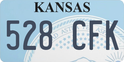 KS license plate 528CFK