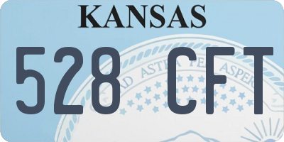 KS license plate 528CFT