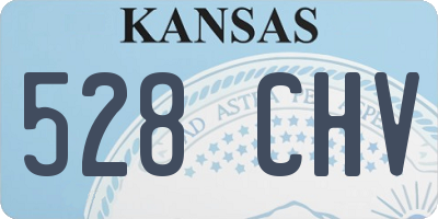 KS license plate 528CHV