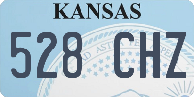 KS license plate 528CHZ