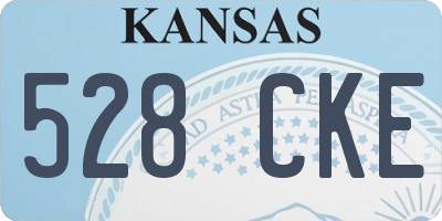 KS license plate 528CKE