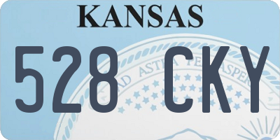 KS license plate 528CKY