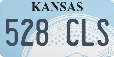 KS license plate 528CLS