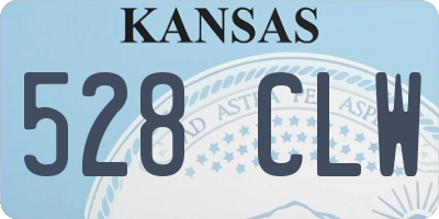 KS license plate 528CLW