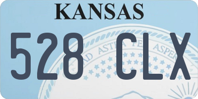 KS license plate 528CLX
