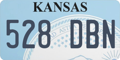 KS license plate 528DBN