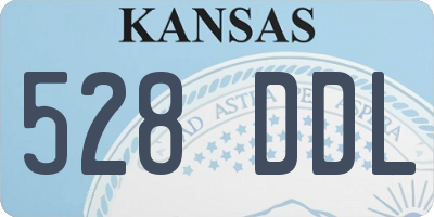 KS license plate 528DDL