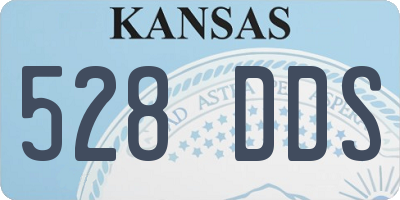 KS license plate 528DDS
