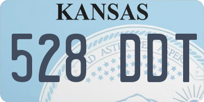 KS license plate 528DDT