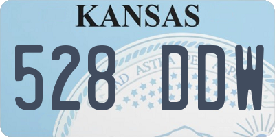 KS license plate 528DDW