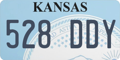 KS license plate 528DDY