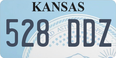 KS license plate 528DDZ