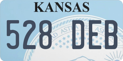 KS license plate 528DEB