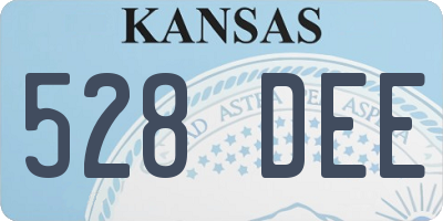 KS license plate 528DEE