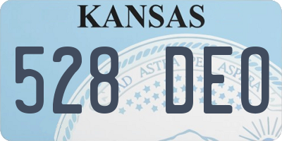 KS license plate 528DEO