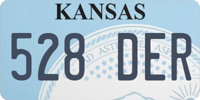KS license plate 528DER