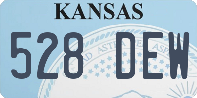 KS license plate 528DEW