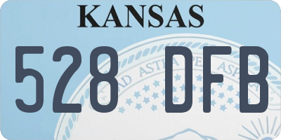 KS license plate 528DFB