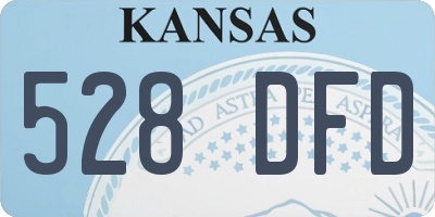 KS license plate 528DFD