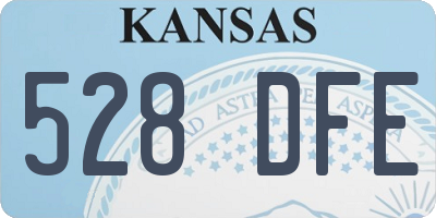 KS license plate 528DFE