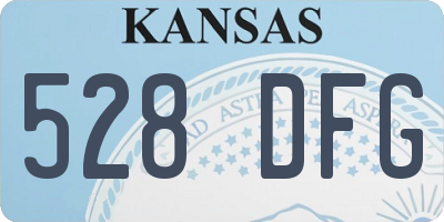 KS license plate 528DFG