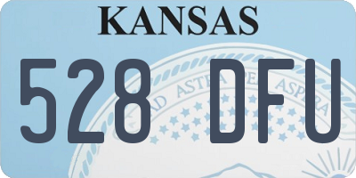 KS license plate 528DFU
