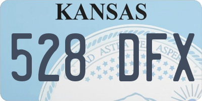 KS license plate 528DFX