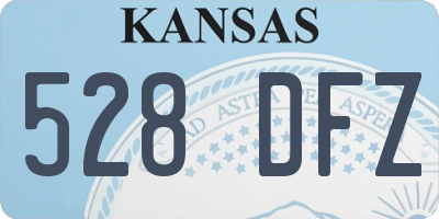 KS license plate 528DFZ