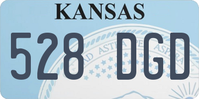 KS license plate 528DGD