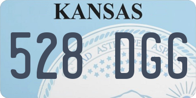 KS license plate 528DGG