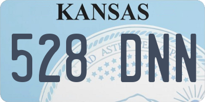KS license plate 528DNN