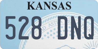 KS license plate 528DNQ