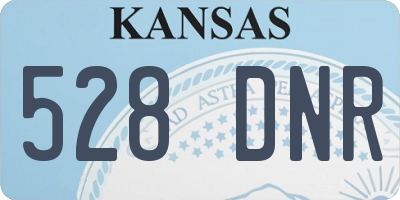 KS license plate 528DNR