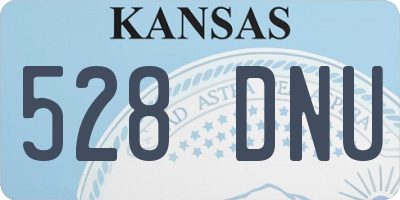 KS license plate 528DNU