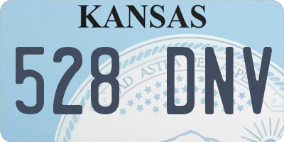 KS license plate 528DNV