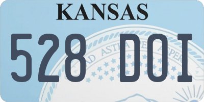 KS license plate 528DOI