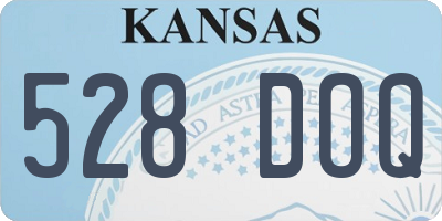 KS license plate 528DOQ