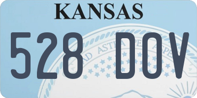 KS license plate 528DOV