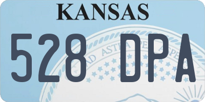 KS license plate 528DPA