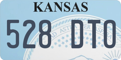 KS license plate 528DTO