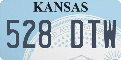 KS license plate 528DTW