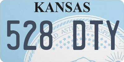 KS license plate 528DTY