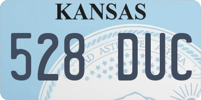 KS license plate 528DUC