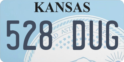 KS license plate 528DUG