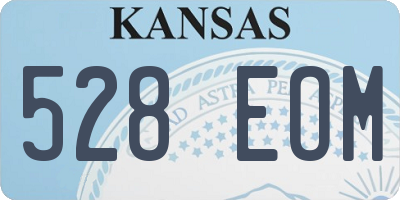 KS license plate 528EOM
