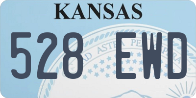 KS license plate 528EWD