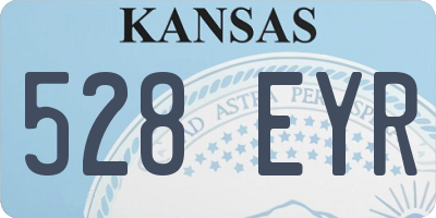 KS license plate 528EYR
