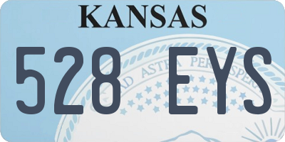 KS license plate 528EYS
