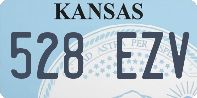 KS license plate 528EZV